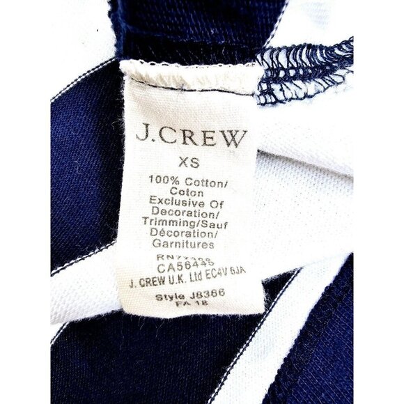 J. Crew Mercantile Size XS Men's 1/4 Zip Navy White Stripe Turtleneck Sweater - Picture 6 of 10